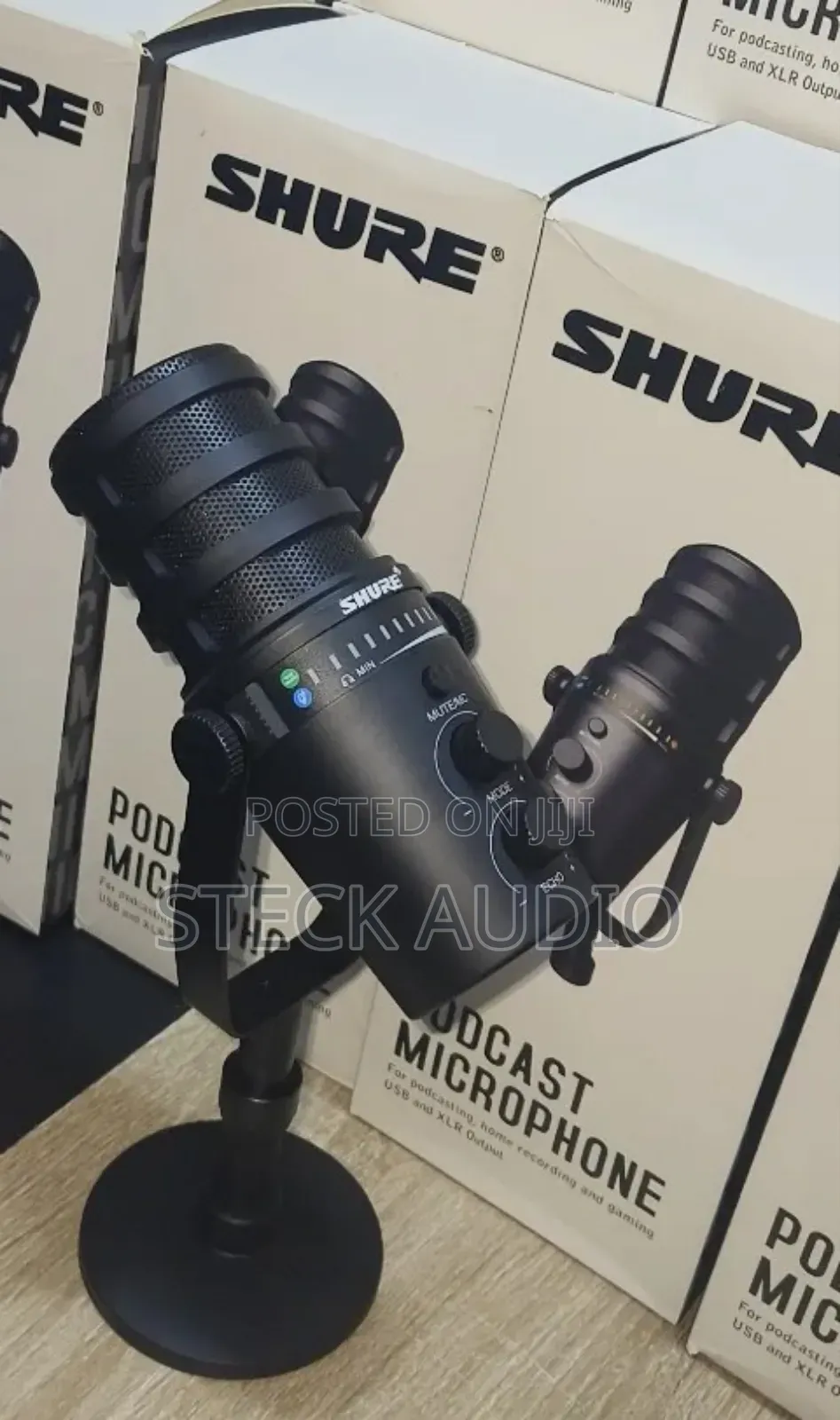 Shure Mv5+ Podcast Microphone Compatible With Mobile Phones and XLR