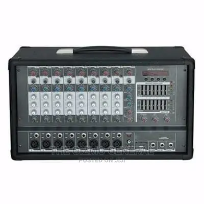 Professional 8 Channels Mixer Amplifier USB SD Card-