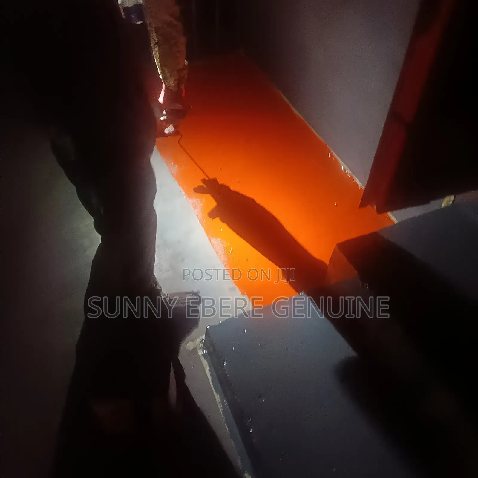 Dark Orange Epoxy Floor Concrete Paint