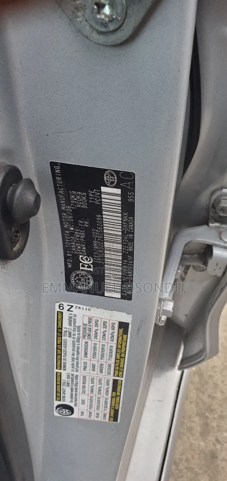 Toyota Matrix 2005 Silver