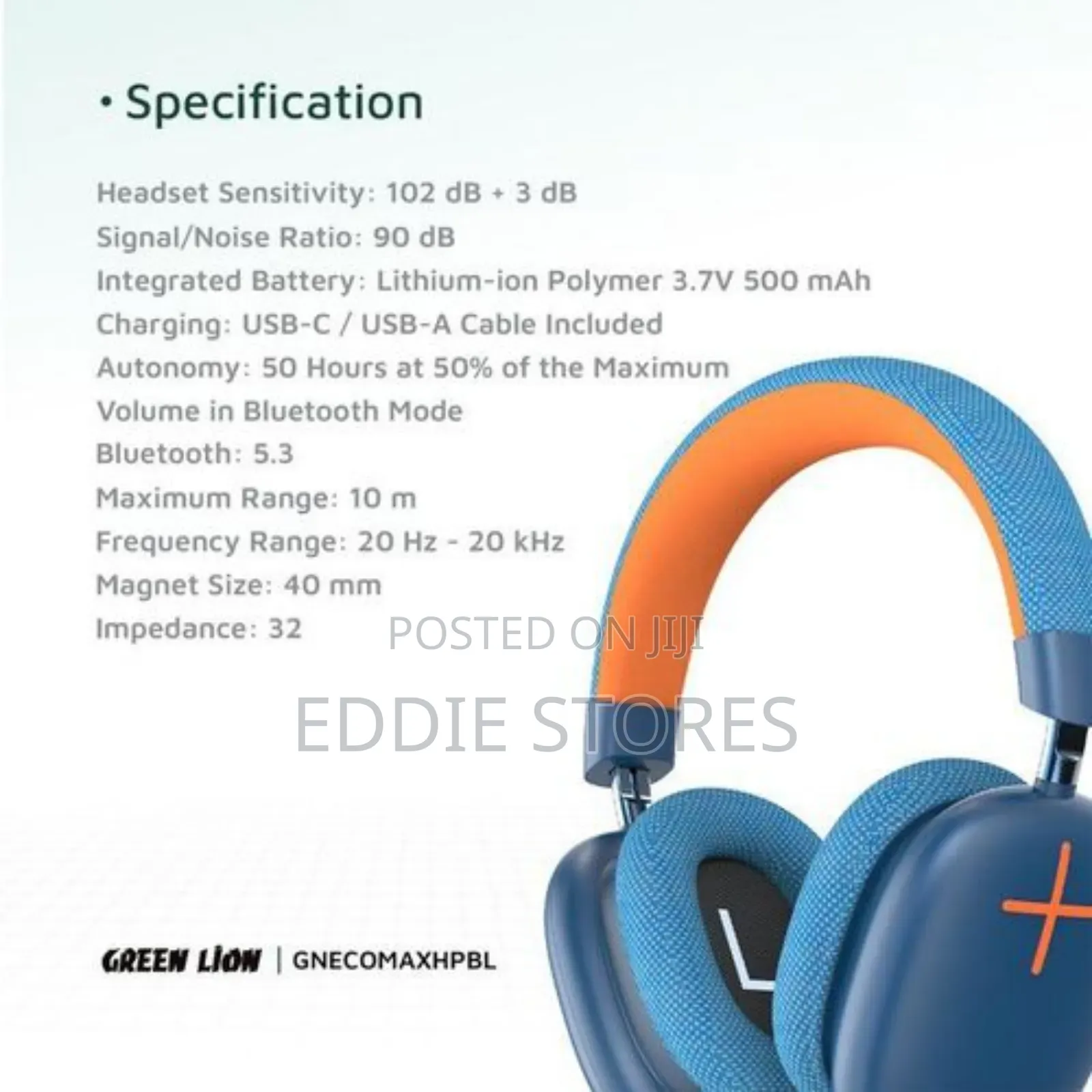 Green Lion Echo Max Headphone. Active Noise Cancellation