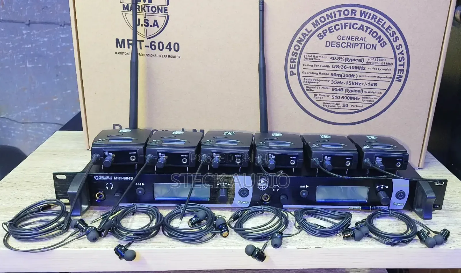 MRT 6040 Marktone Usa Wireless in Ear Monitor for Instrumentalist
