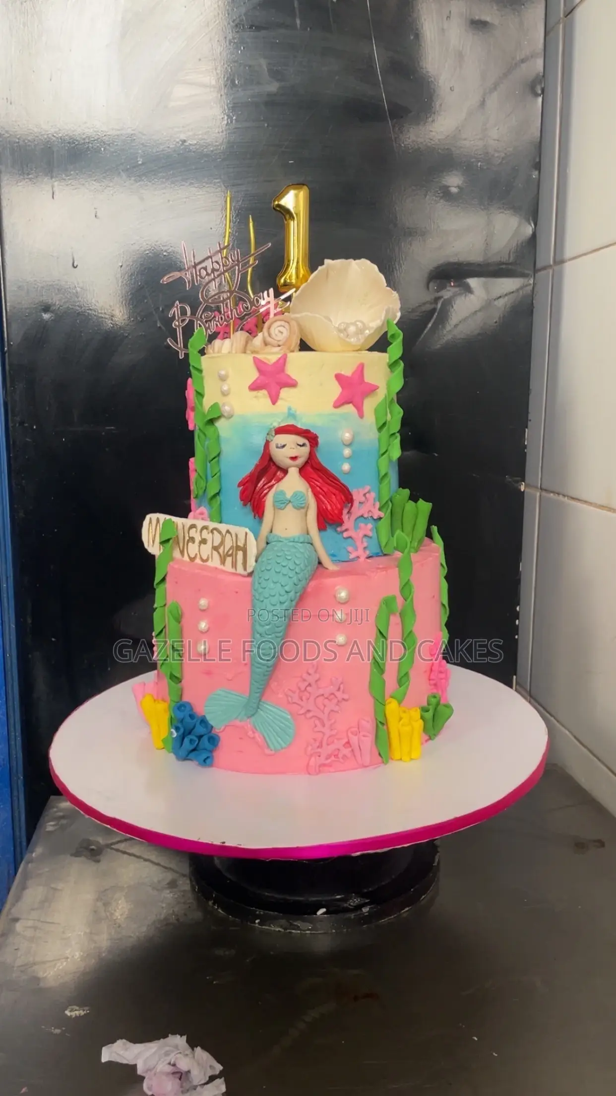 2 Tier Mermaid Themed Cake for Your Kids Next Birthday
