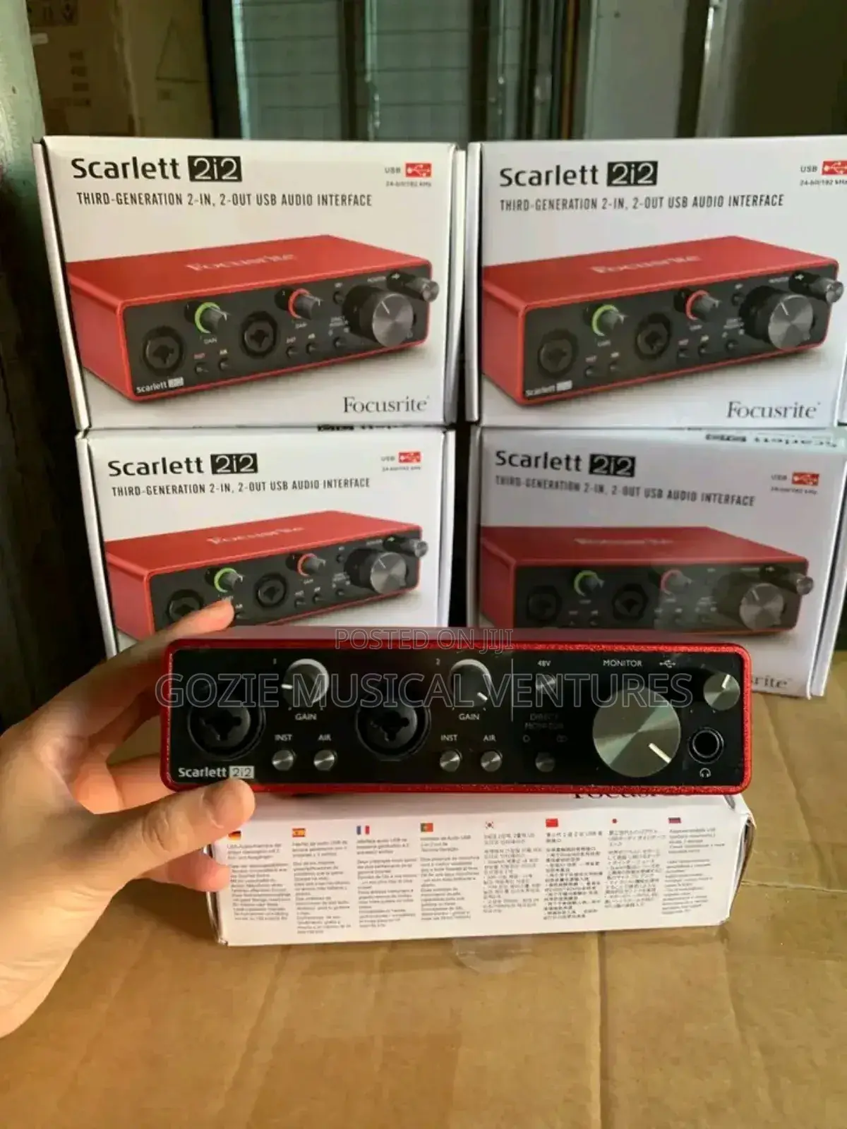 Soundcard Focuright Scarlett 2i2 Third Generation