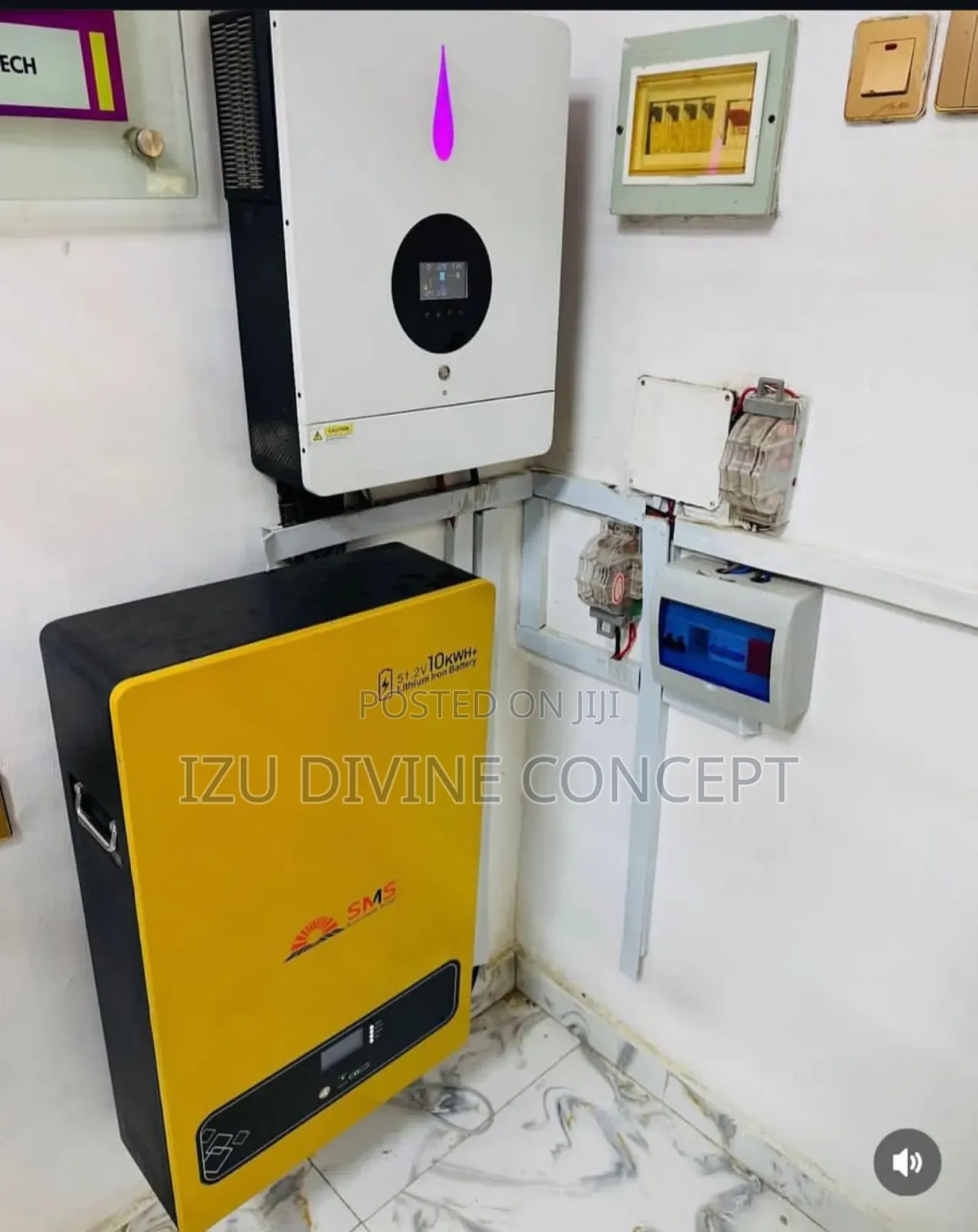 10.2kva Inverter Setup and 10kwh Lithium Battery Backup