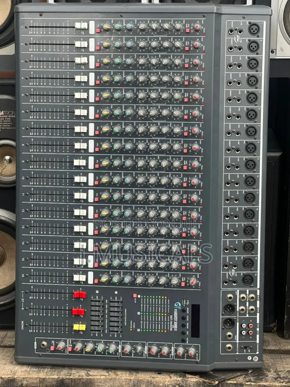 16 Channels Mixer With Inbuilt Equalizer