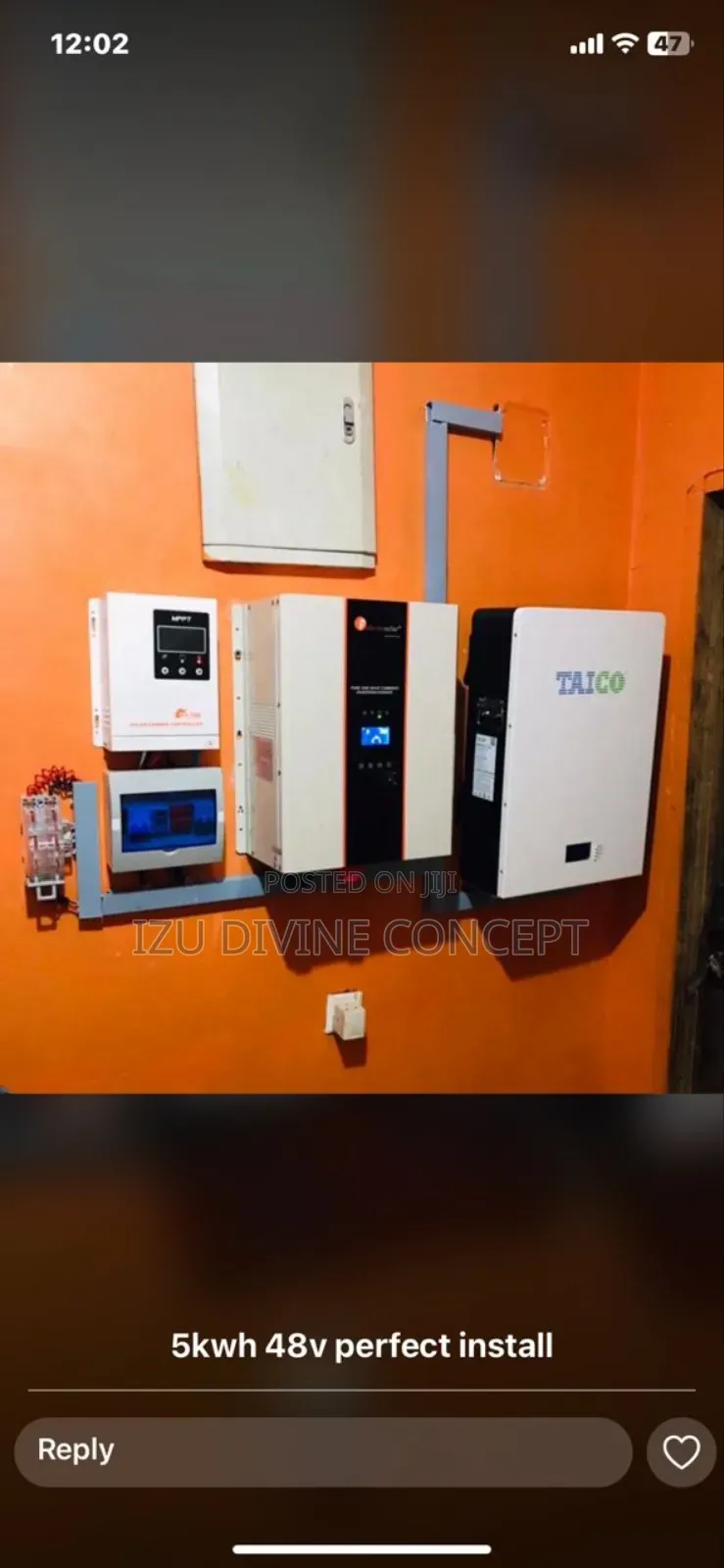 5kva Inverter Setup and 5kwh Lithium Battery Backup