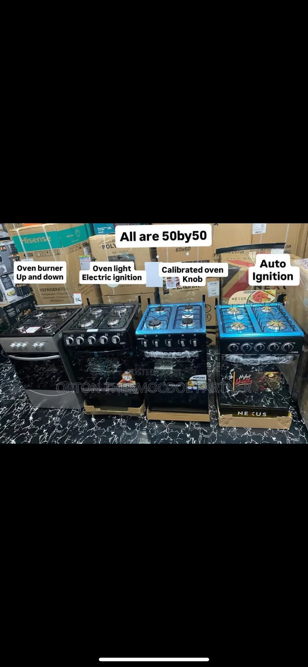 All Sizes of Standing Cooker Available