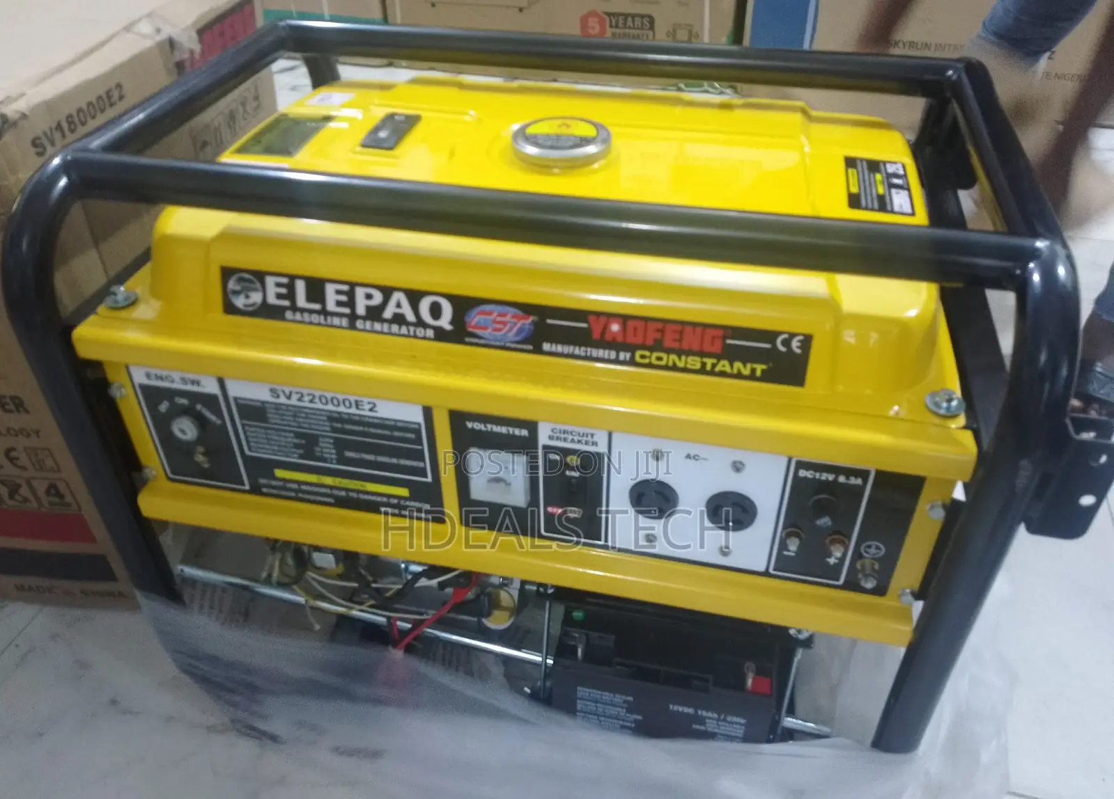 Elepaq Constant Petrol Generator Model Sv22000e2 100% Copper