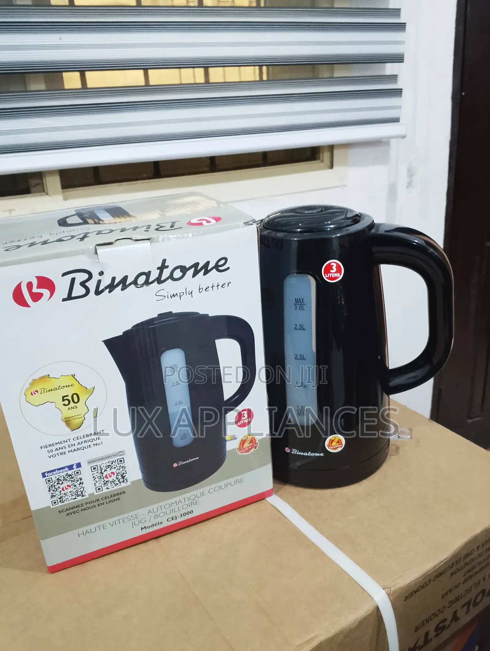 Binatone Bpa-Free Electric Kettle Cej-3000