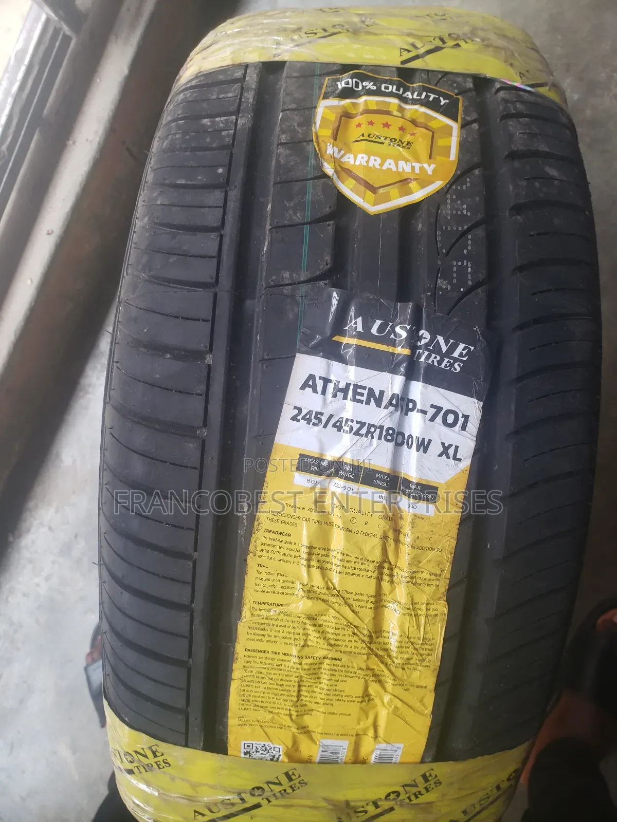 245/45r18 Austone Tyre
