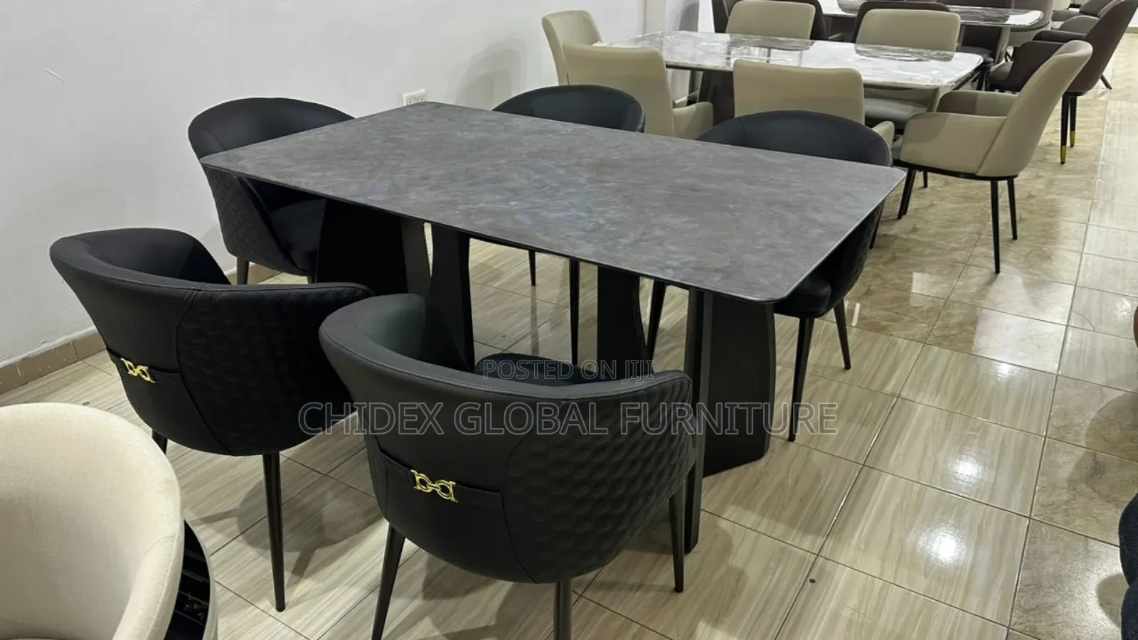 Executive Turkish Simple Dining Tables With Leather Chairs