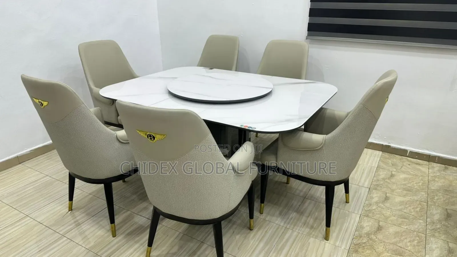 Executive Turkish Simple Dining Tables With Leather Chairs