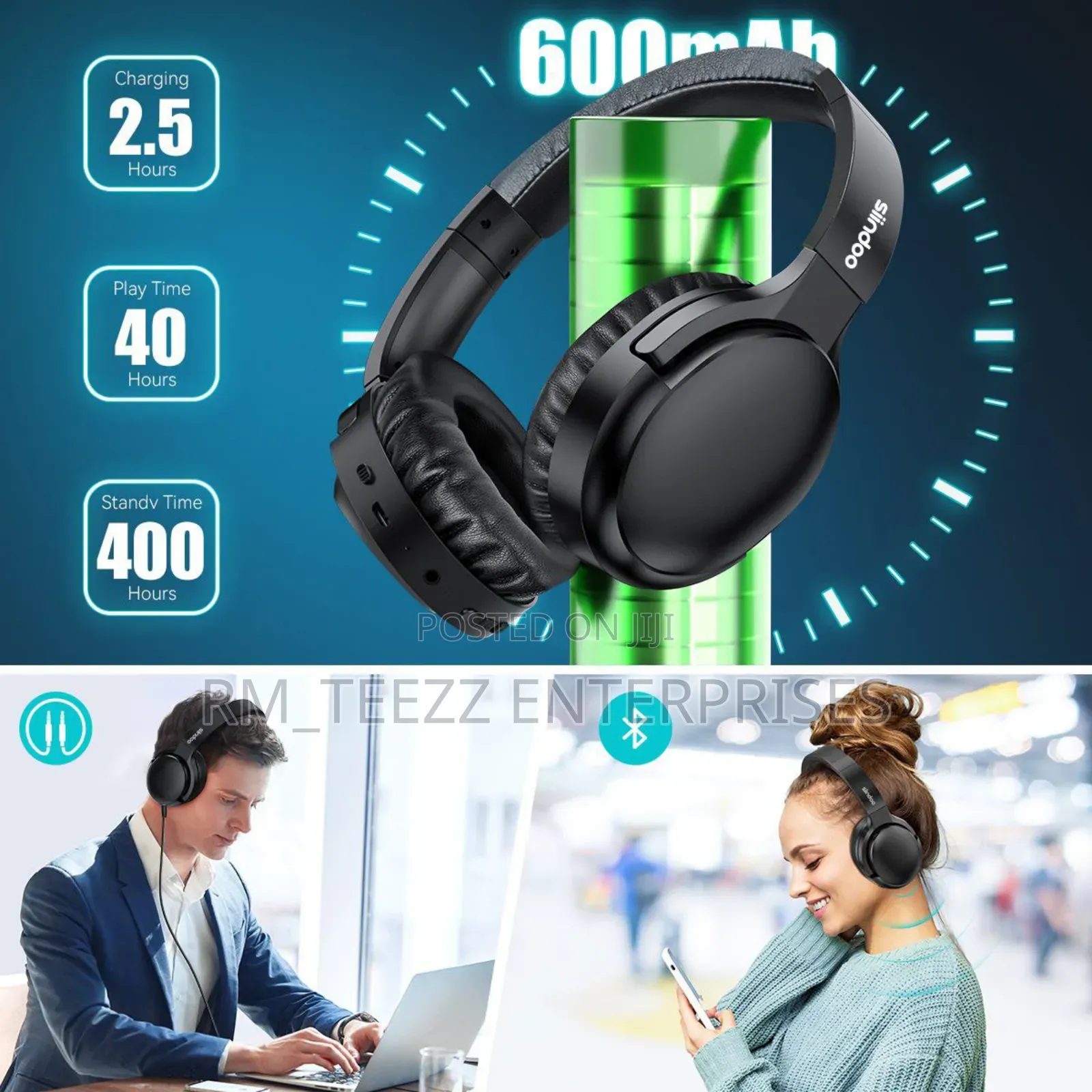 Siindoo Anc918b Active Noise Cancelling Wireless Headphones With Case