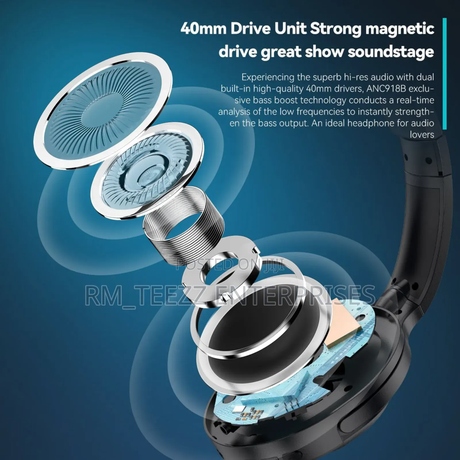 Siindoo Anc918b Active Noise Cancelling Wireless Headphones With Case