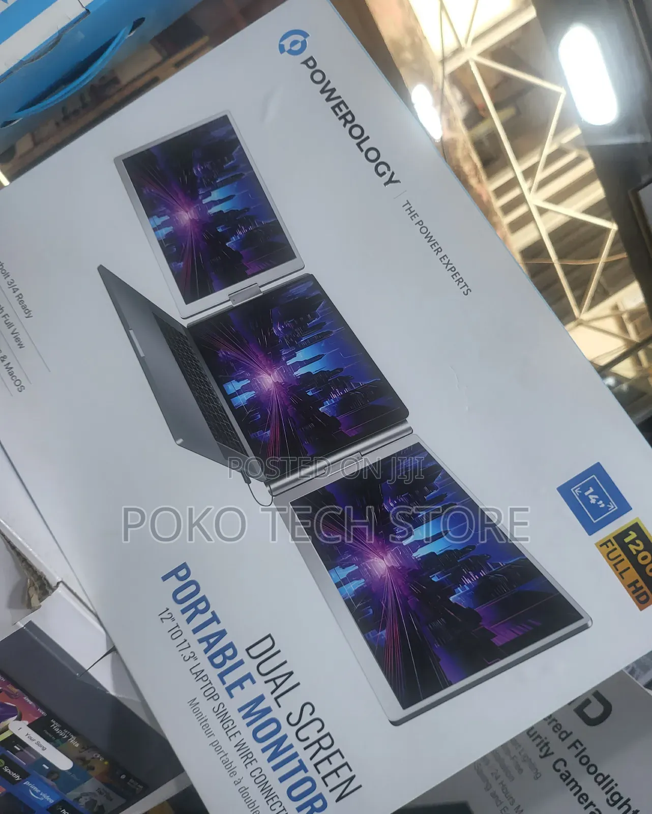 Powerology Dual Screen Portable Monitor