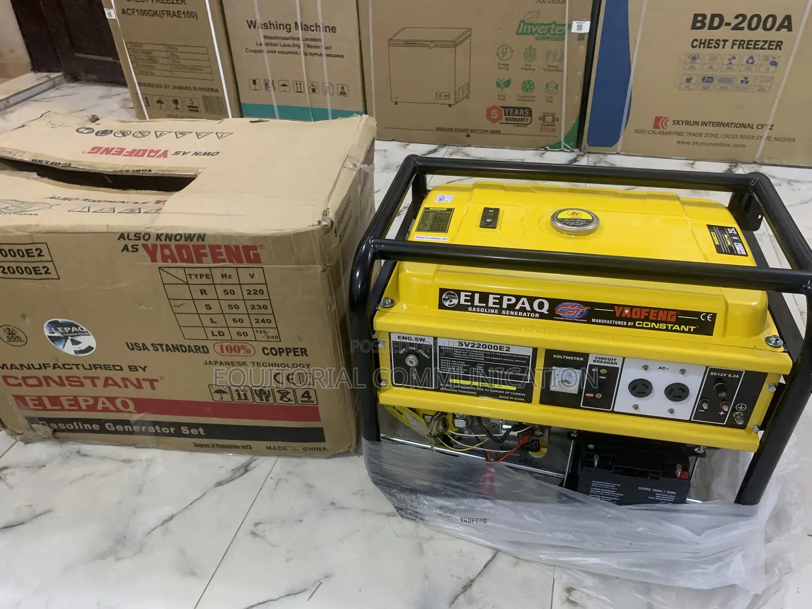 Elepaq Sv22000e2 – 11kva High-Performance Generator