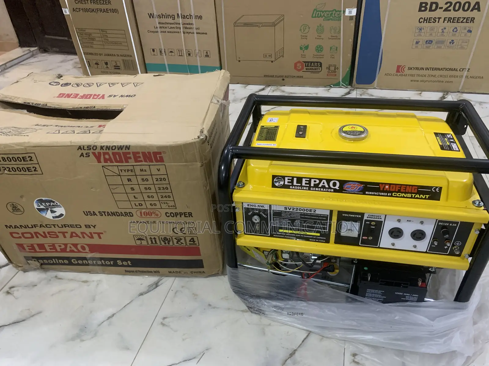Elepaq Sv22000e2 – 11kva High-Performance Generator