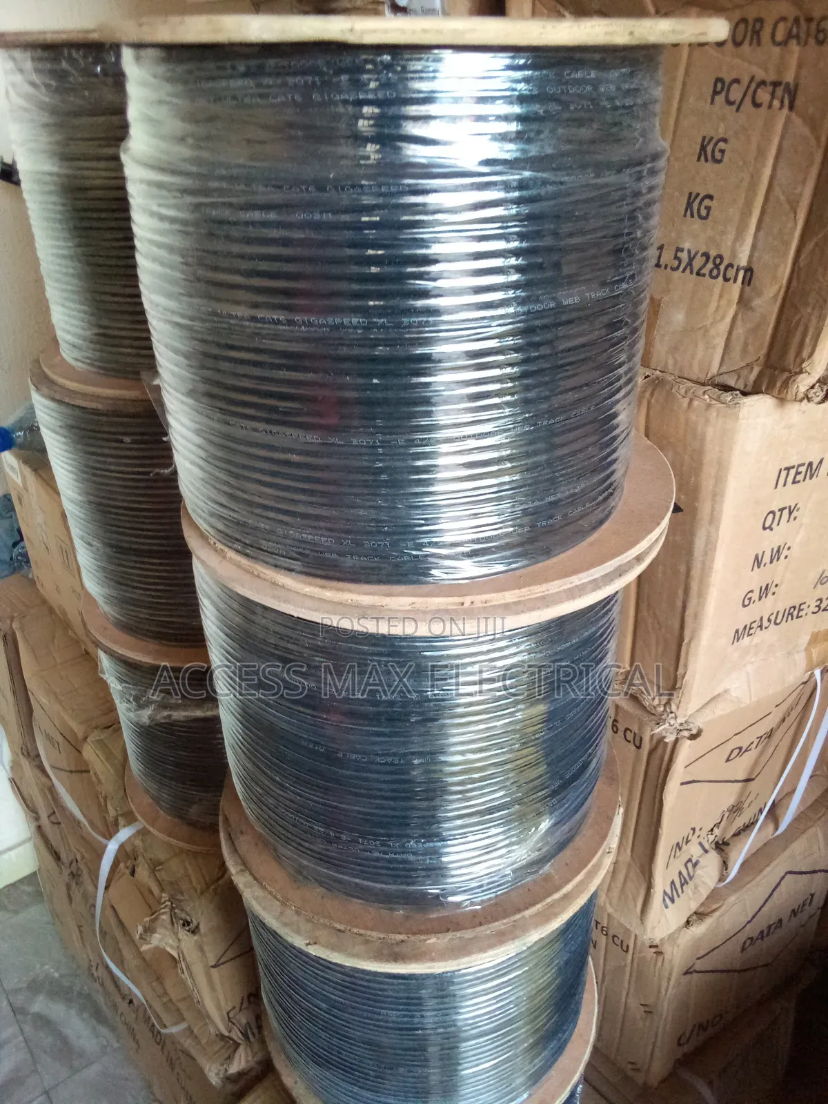 Ip Camera)Cat6 Cable Outdoor Pure Copper By 305m (Warranty )