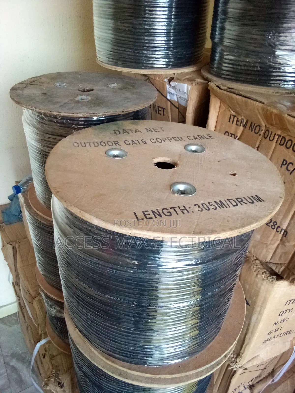 Ip Camera)Cat6 Cable Outdoor Pure Copper By 305m (Warranty )
