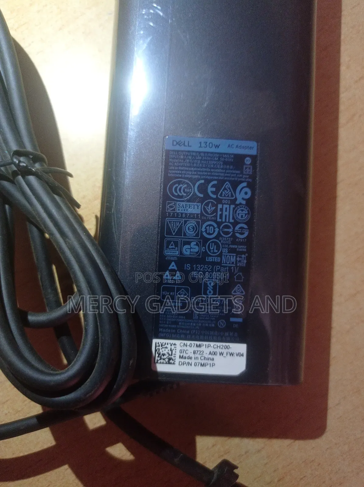 Dell Original Laptop Charger Type C 20v/5v -6.5a/1a (130w)