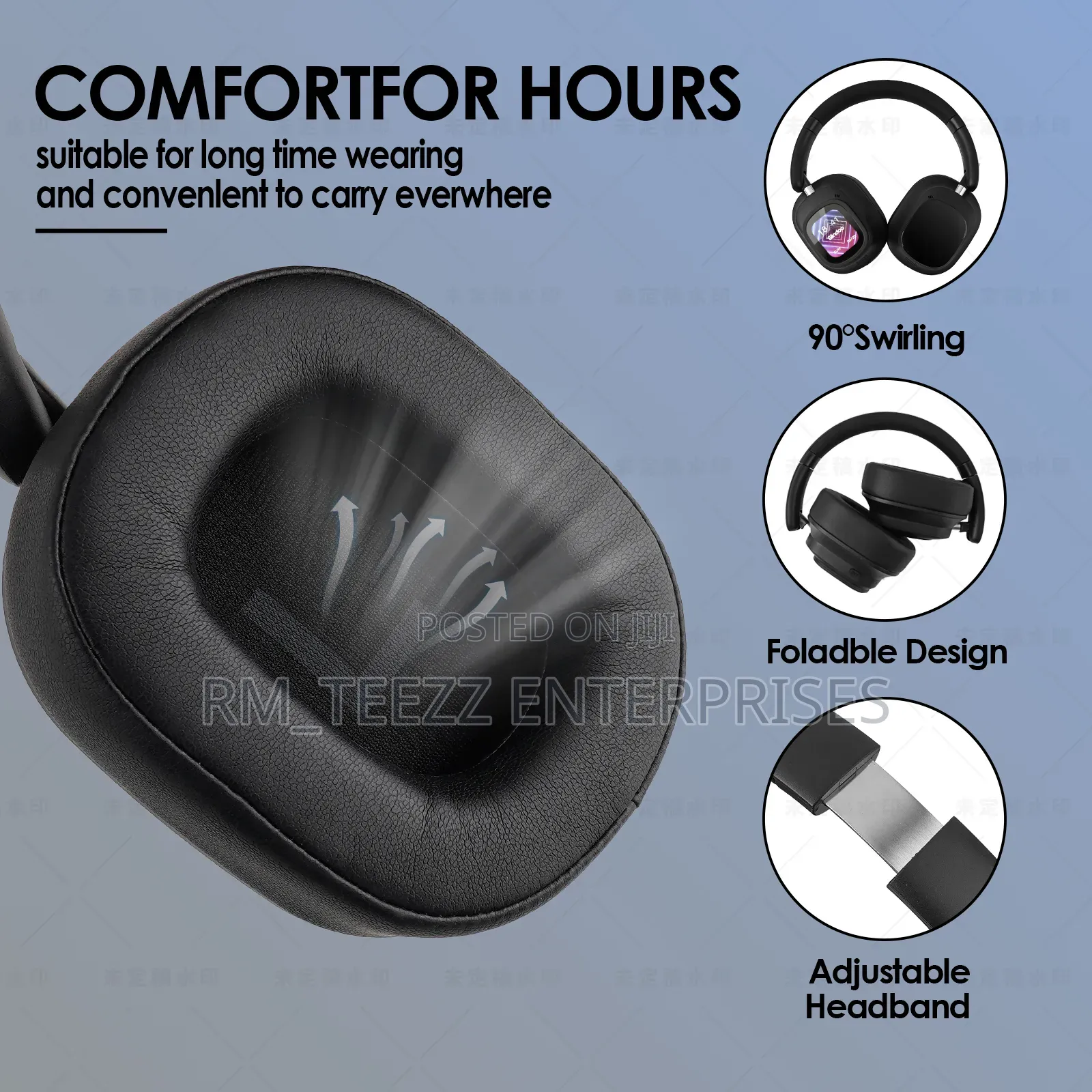 Siindoo Jh-anc930plus Hybrid Anc Headphones With Touch Screen Control