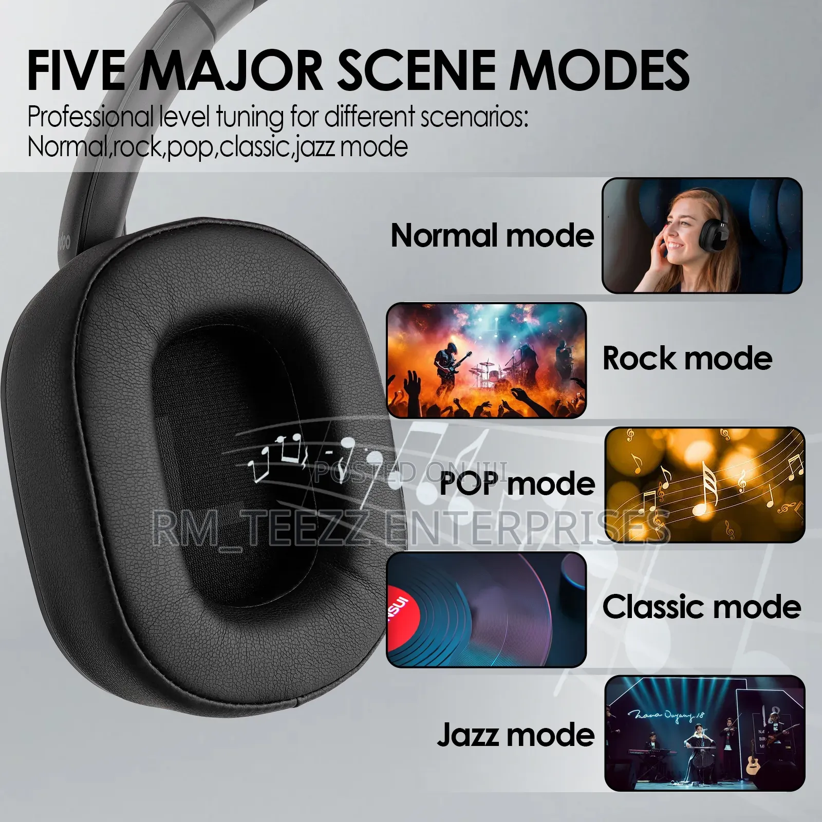 Siindoo Jh-anc930plus Hybrid Anc Headphones With Touch Screen Control