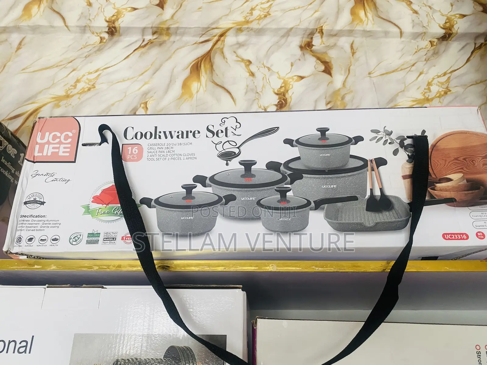16pcs Original Granite Cookware