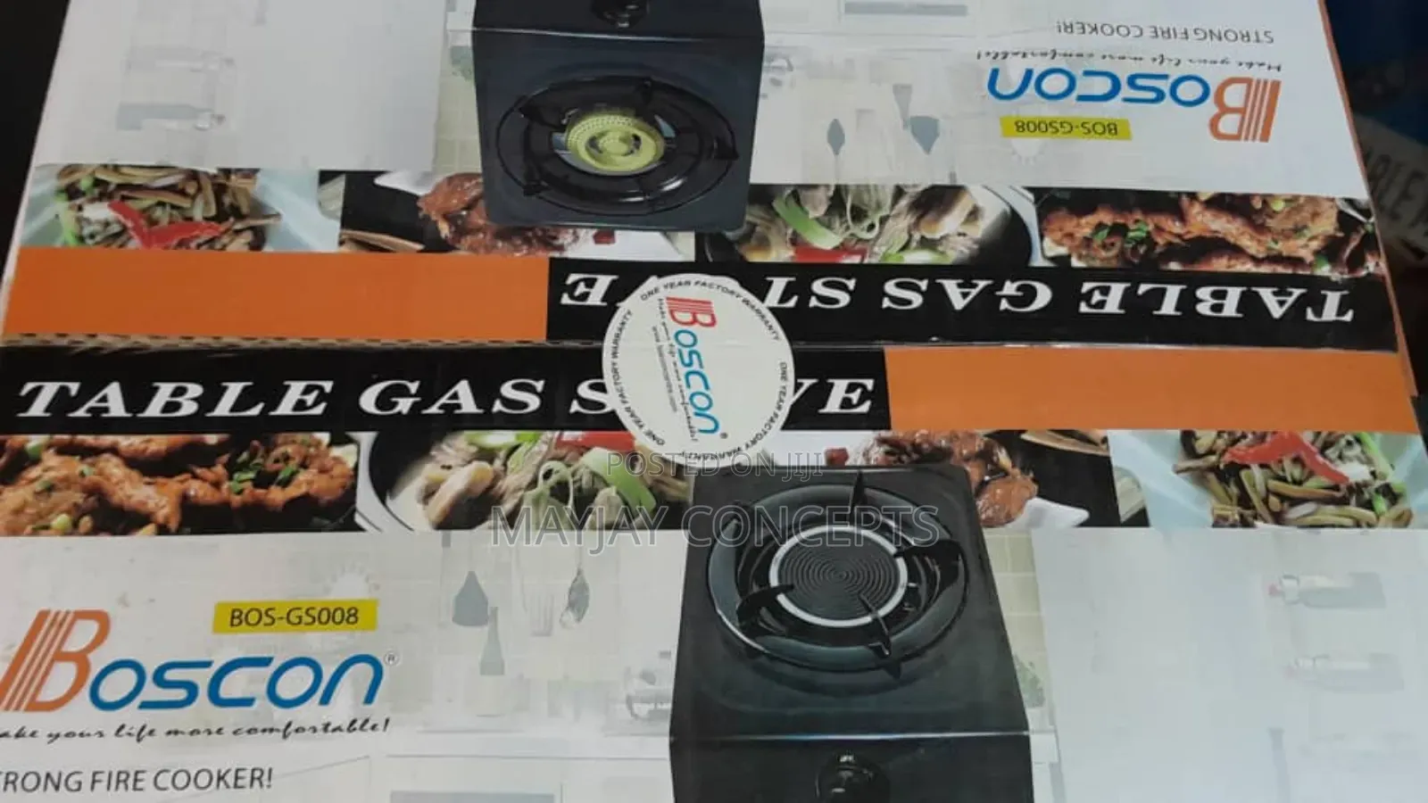Boscon Single Infrared Table Gas Burner/Stove-no Flame,No Smoke