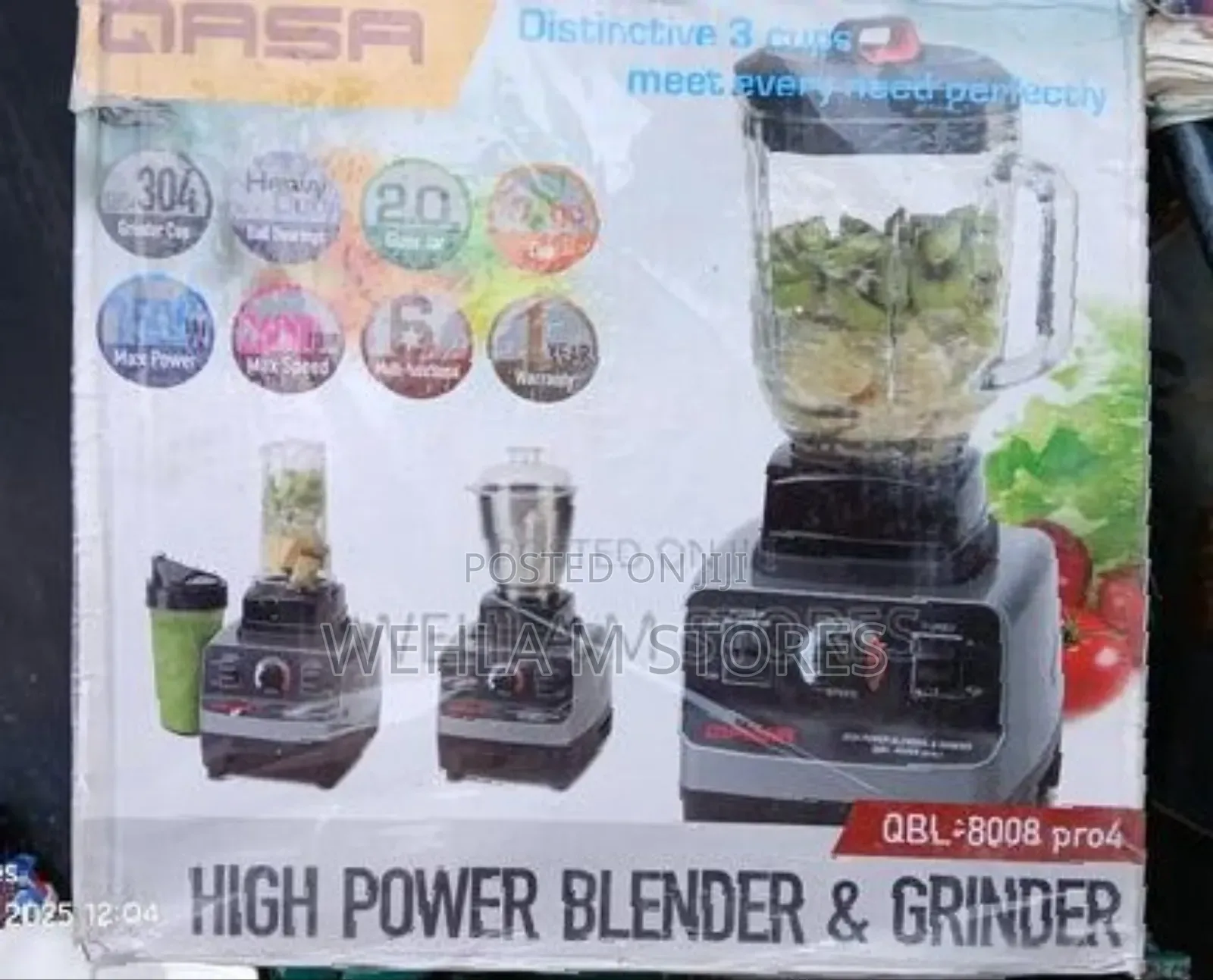 Qasa High Power Blender Grinder QBL-8008 Pro4