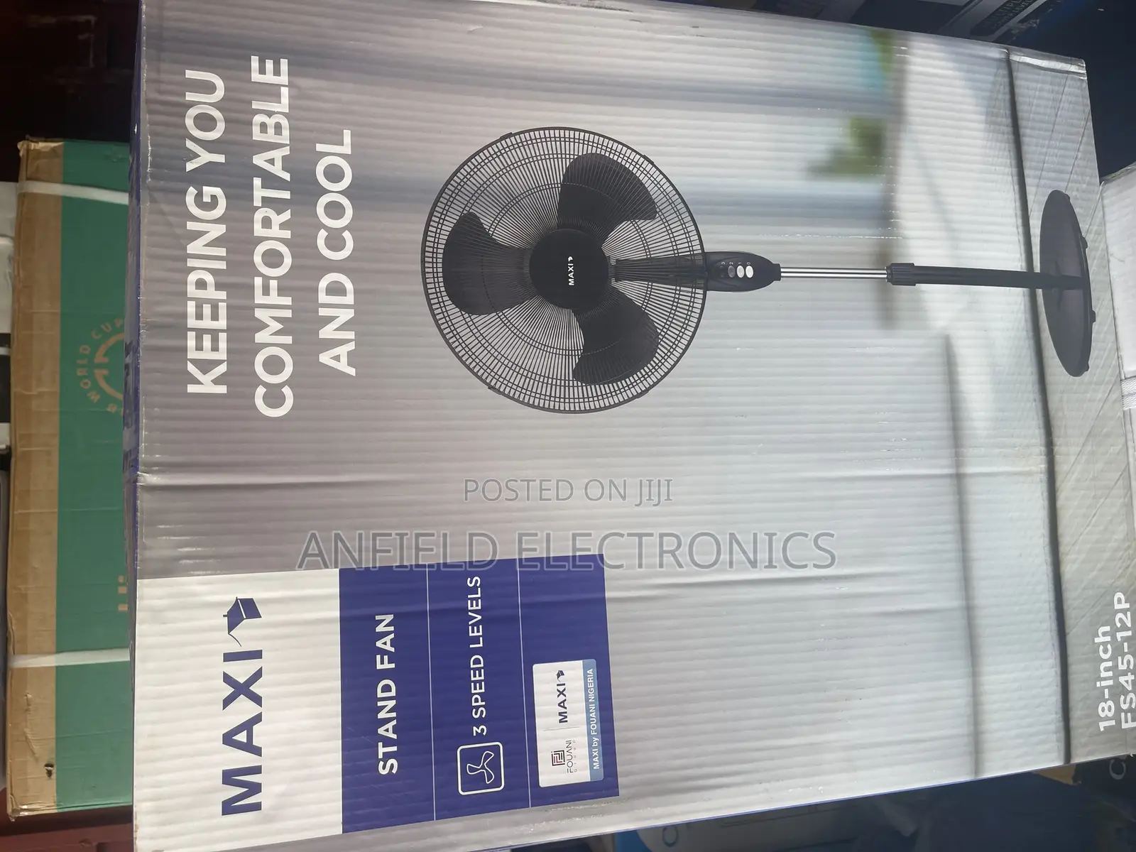 Maxi 18 Inches 3 Speed Level Standing Fan