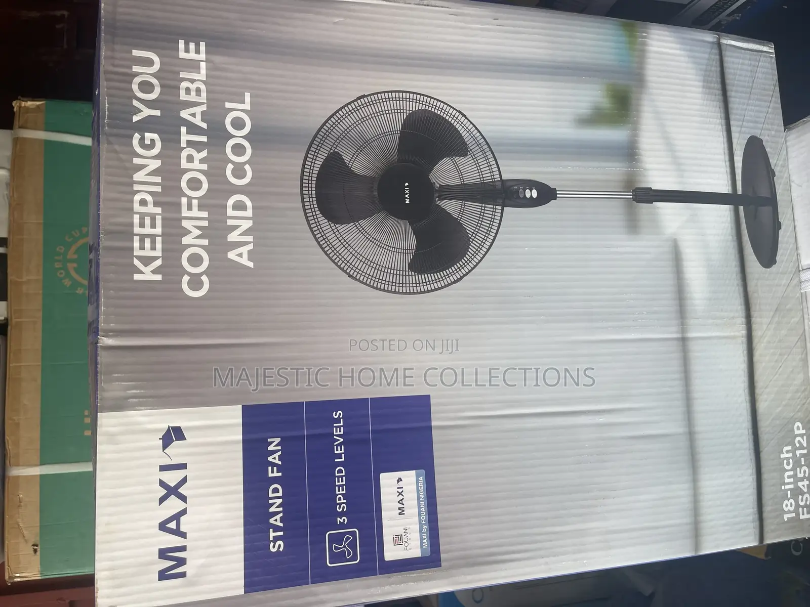 Maxi 18 Inches 3 Speed Level Standing Fan