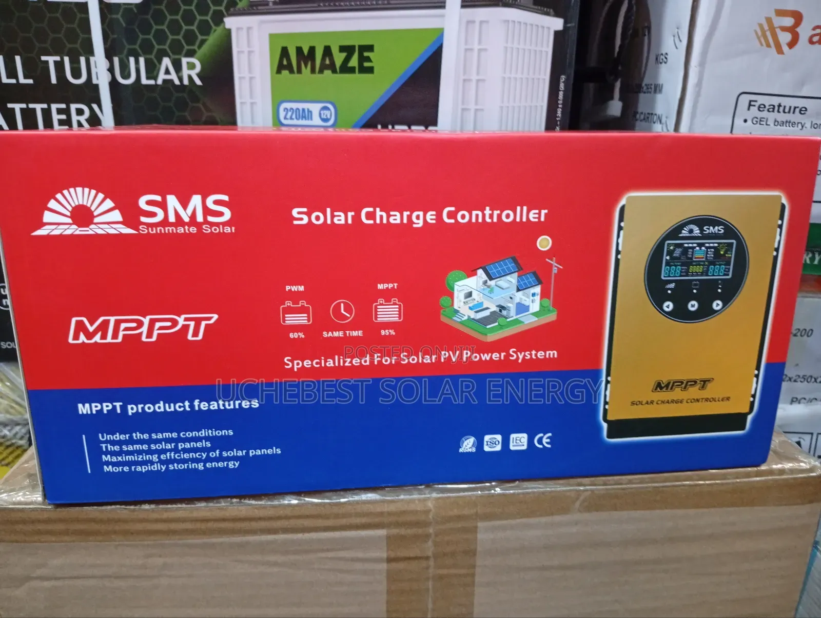 100ah/12/24/48v MPPT Charge Control SMS