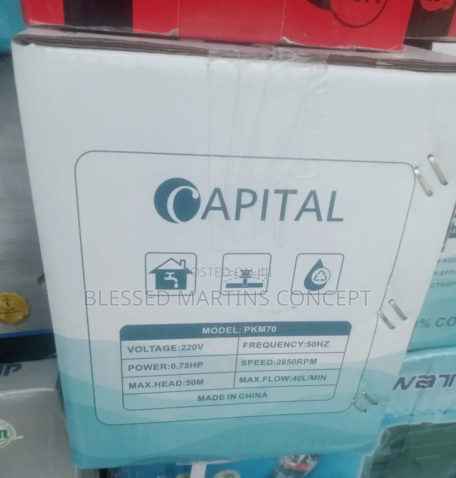 0.75hp Capital Pumping Machine: (100% Copper)