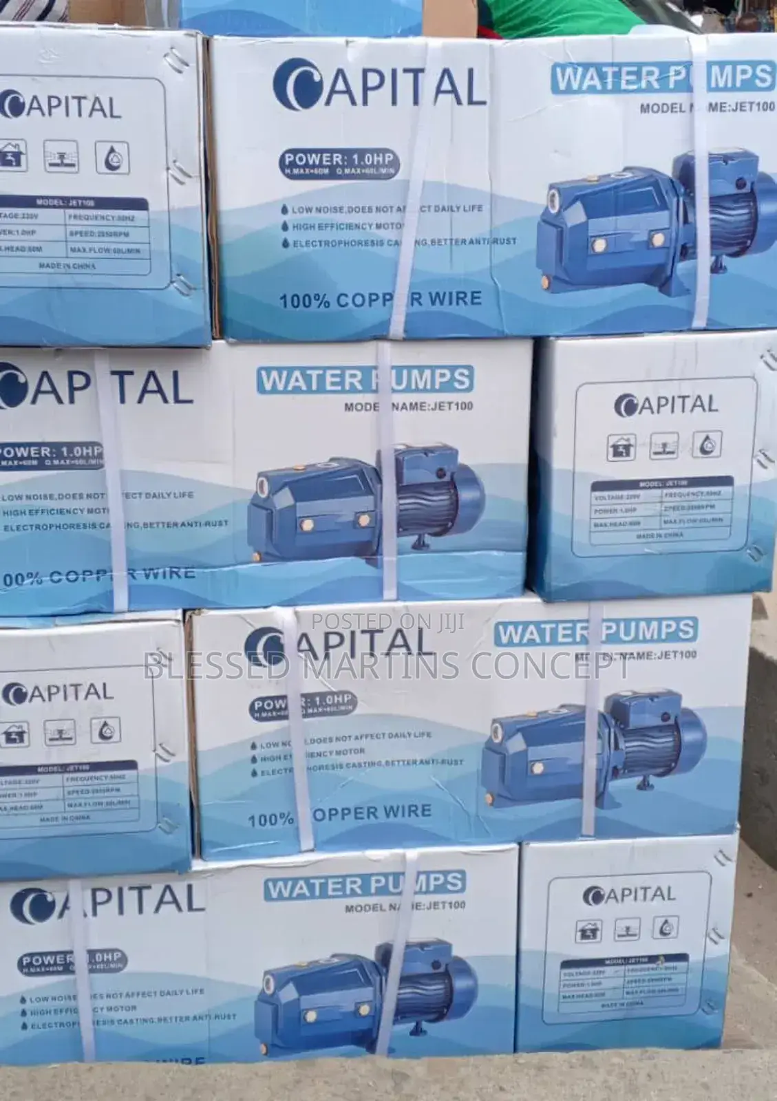 1hp Capital Pumping Machine(100% Copper)