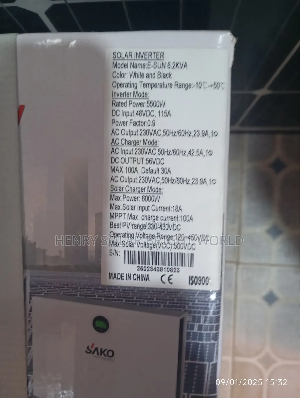 Sako Inverter 6.2kva 48v Hibrid