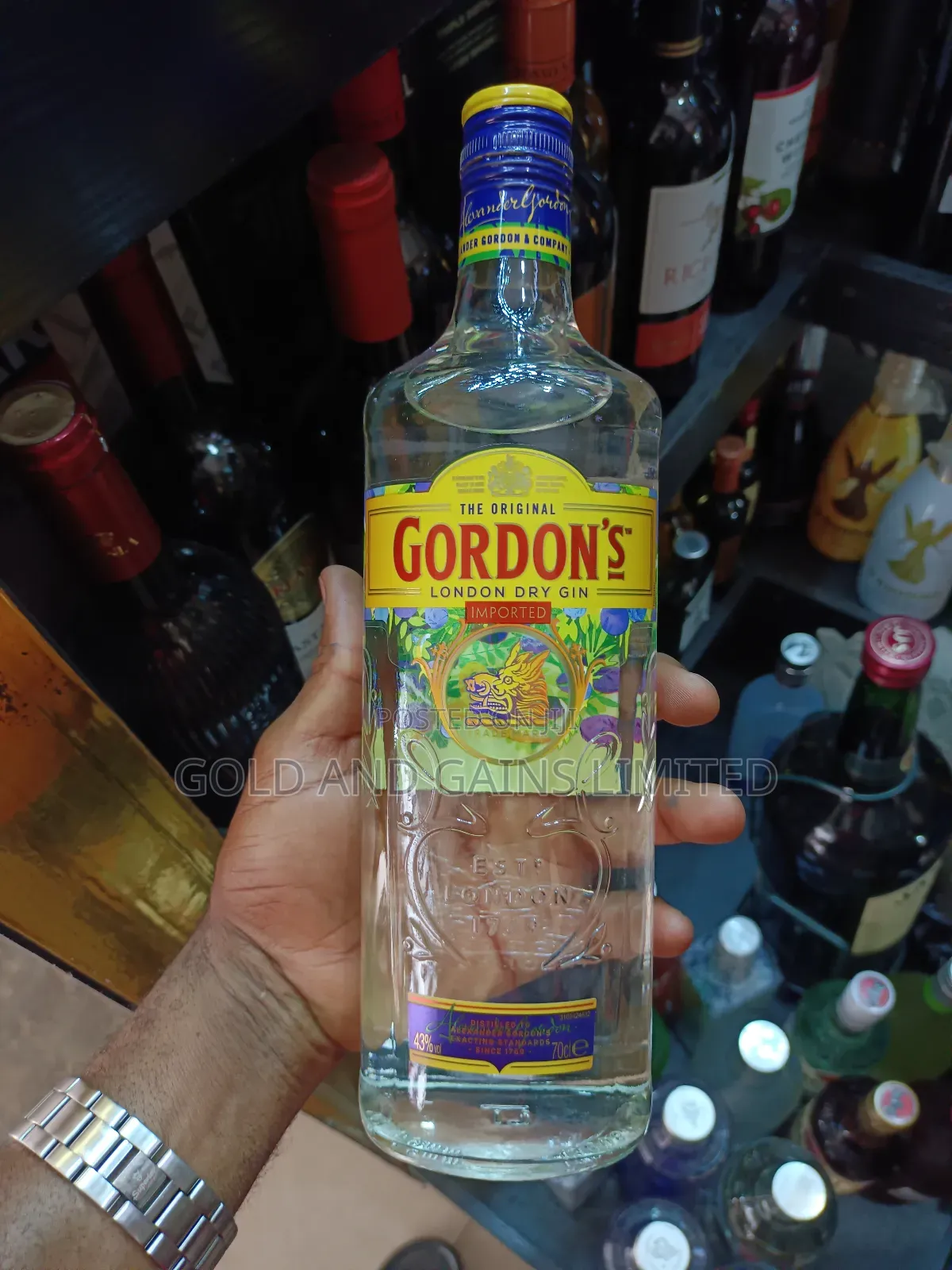 Gordons London Gin by 12btls (Wholesale)