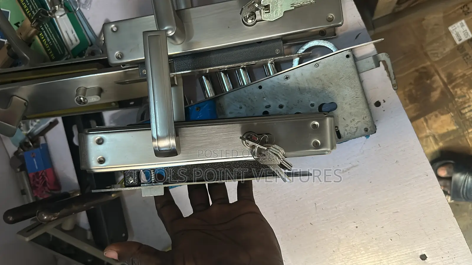 Stainless Steel Door Lock Handle Set