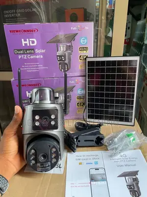 Four Lens Four Screen PTZ 20mp Camera 8x Zoom Wifi Human Detecton