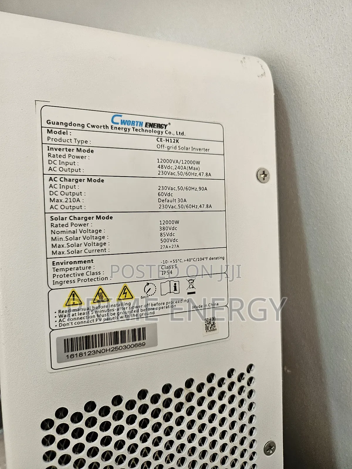 Cworth Energy 12kva Hybrid 48v Inverter.