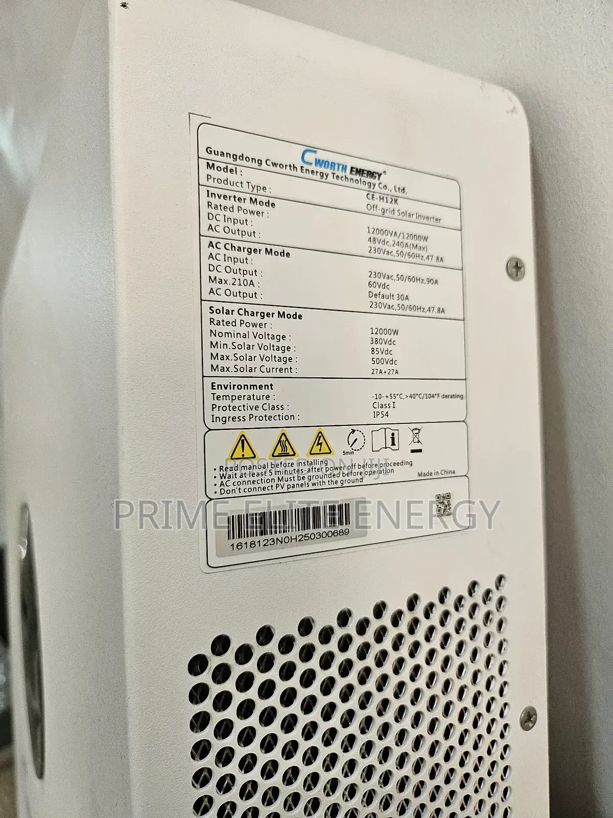 Cworth Energy 12kva Hybrid Inverter 48v.
