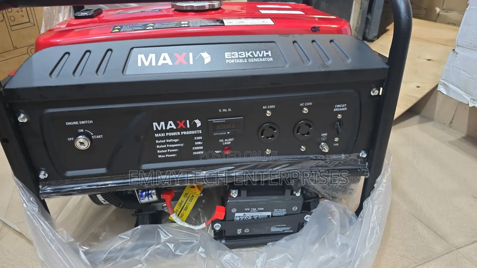 Complete 5kva Maxi Petrol Generator 100% Copper Coil