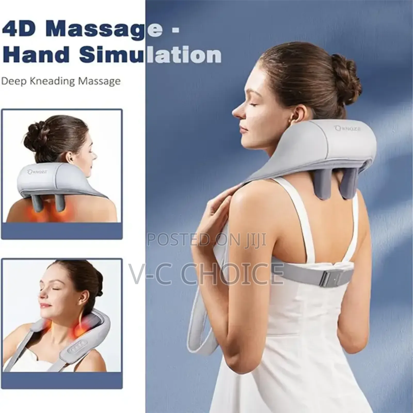 Neck Massager For Pain Relief Deep Tissue Relieves Tension Kneading