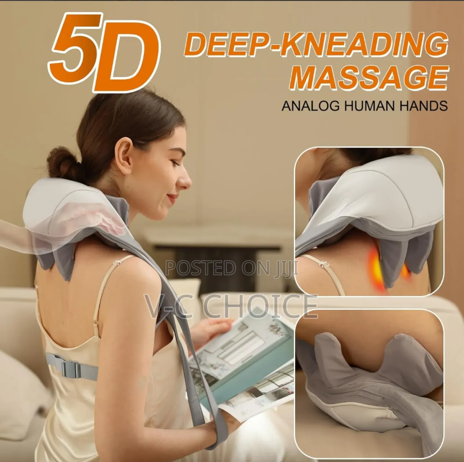 Neck Massager For Pain Relief Deep Tissue Relieves Tension Kneading