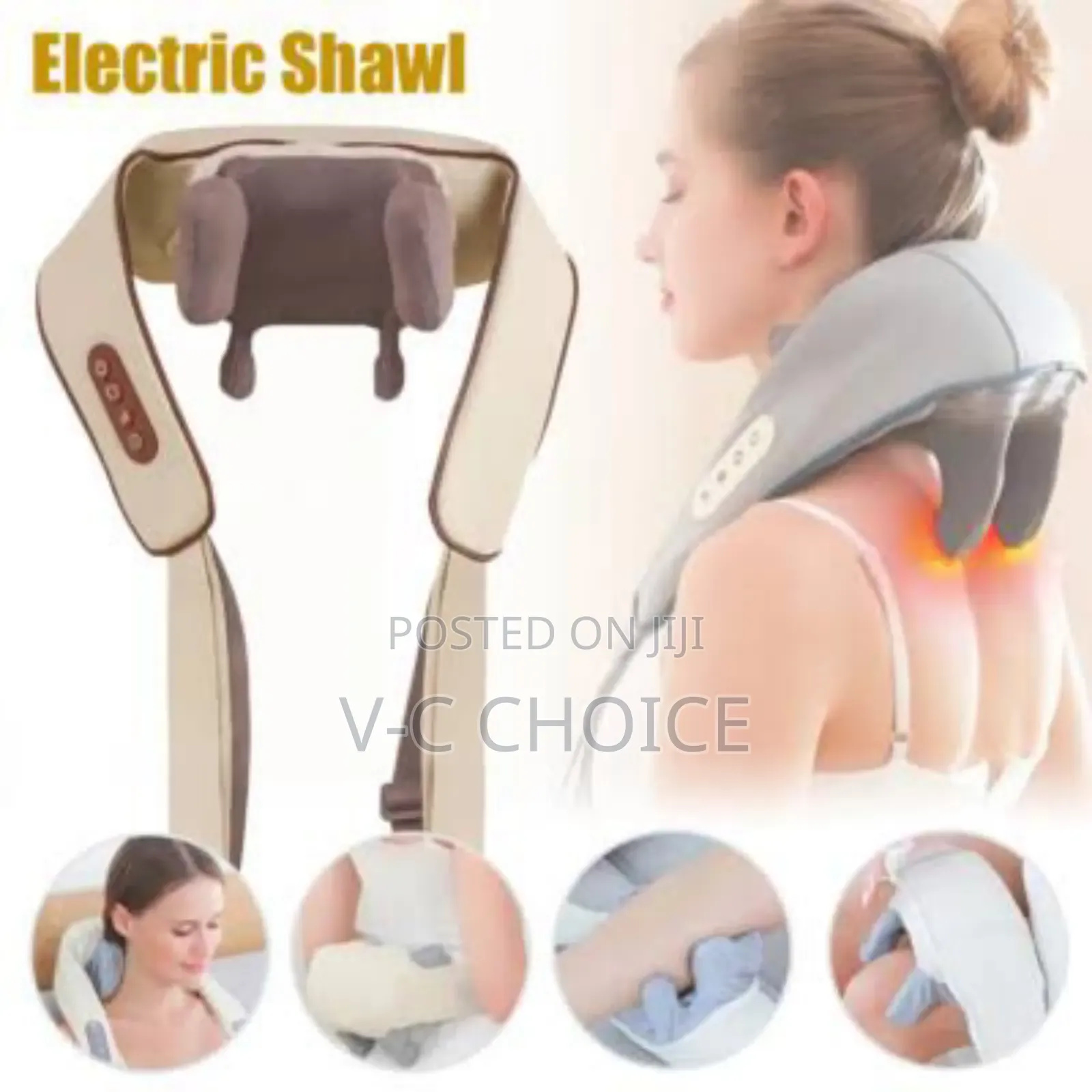 Neck Massager For Pain Relief Deep Tissue Relieves Tension Kneading