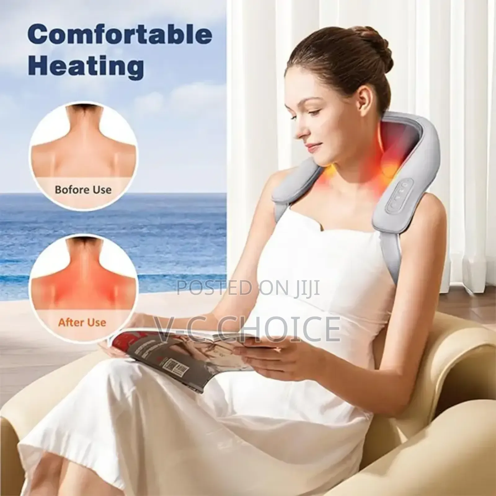 Neck Massager For Pain Relief Deep Tissue Relieves Tension Kneading
