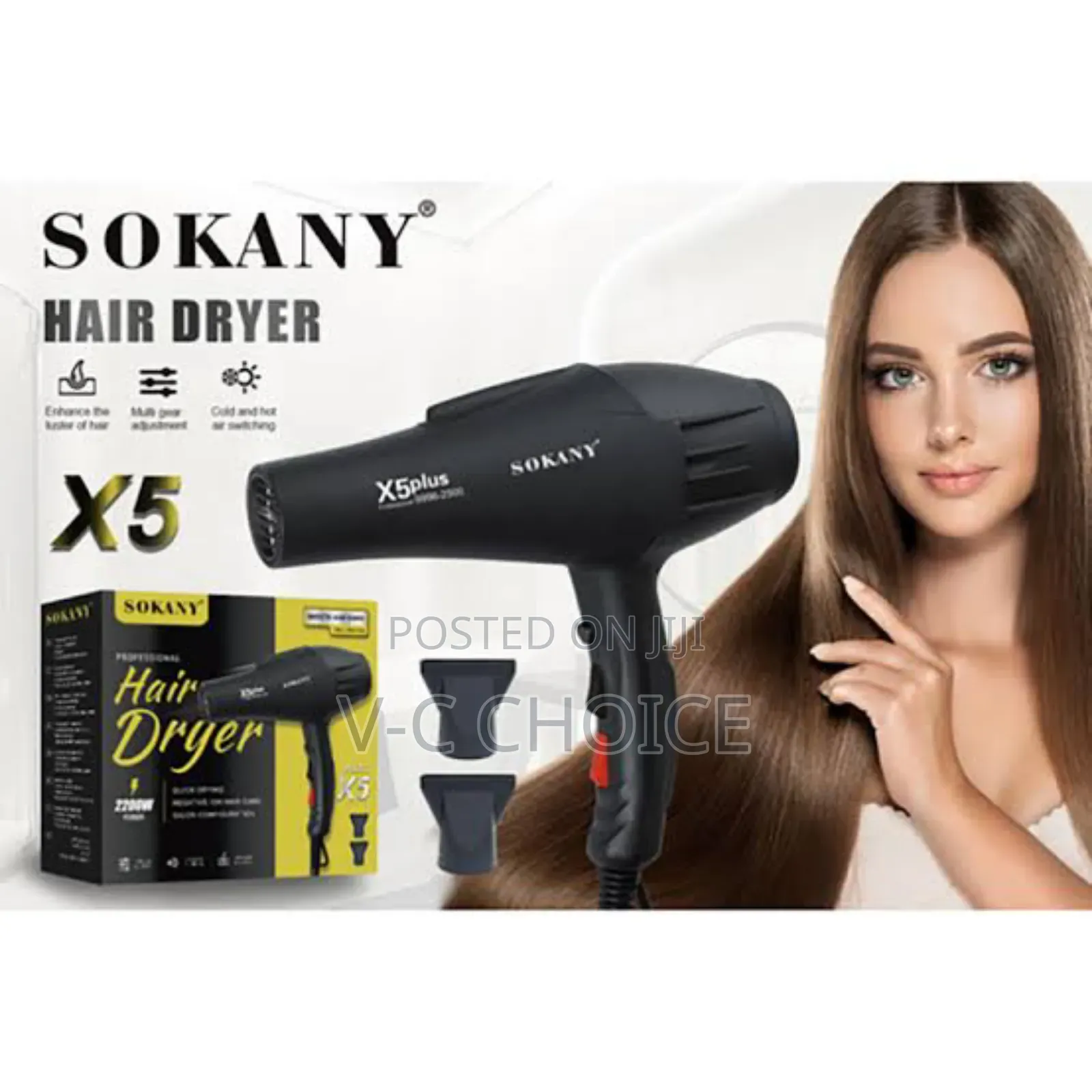Sokany Multifunctional Electric Hair Dryer Hair Styling Dryer 2500w