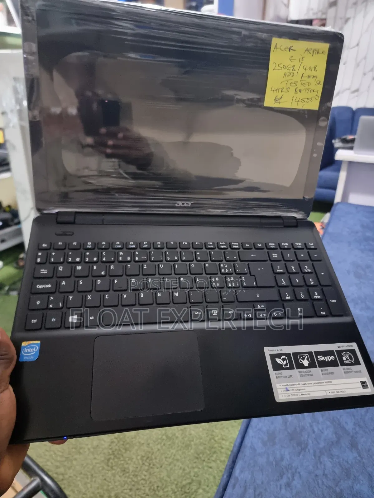 Laptop Acer Aspire 1500 4GB Intel Pentium HDD 250GB