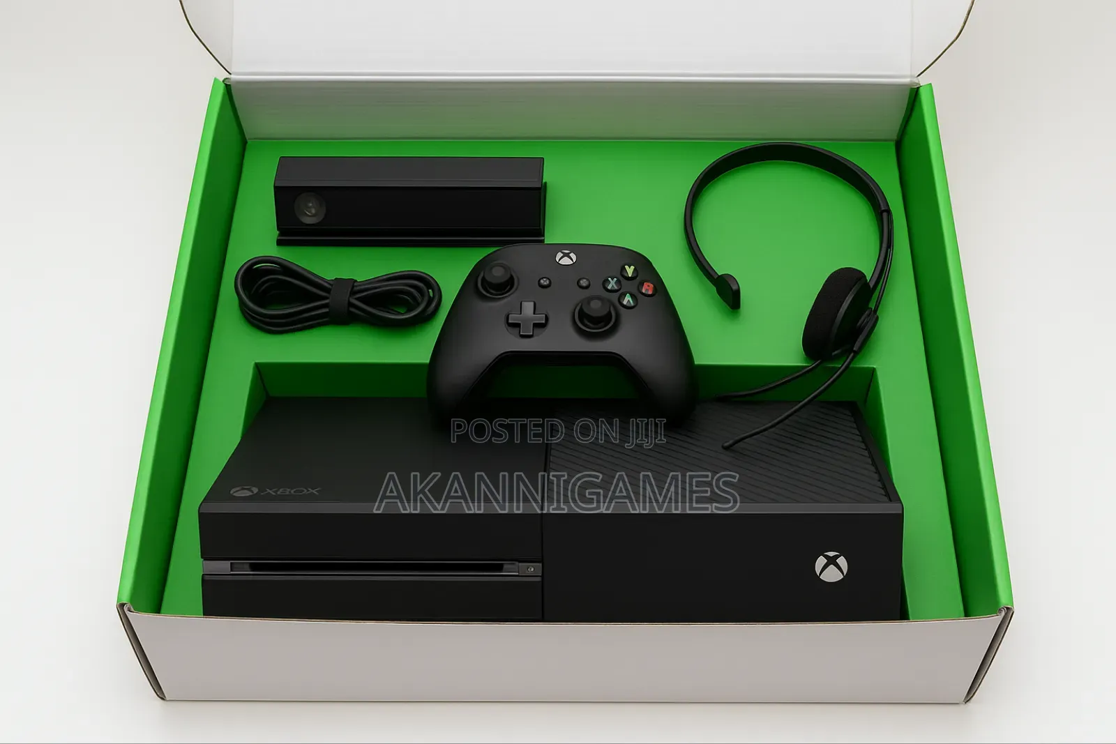 Uk Used Open Box Xbox One – Complete Set With Kinect Headset