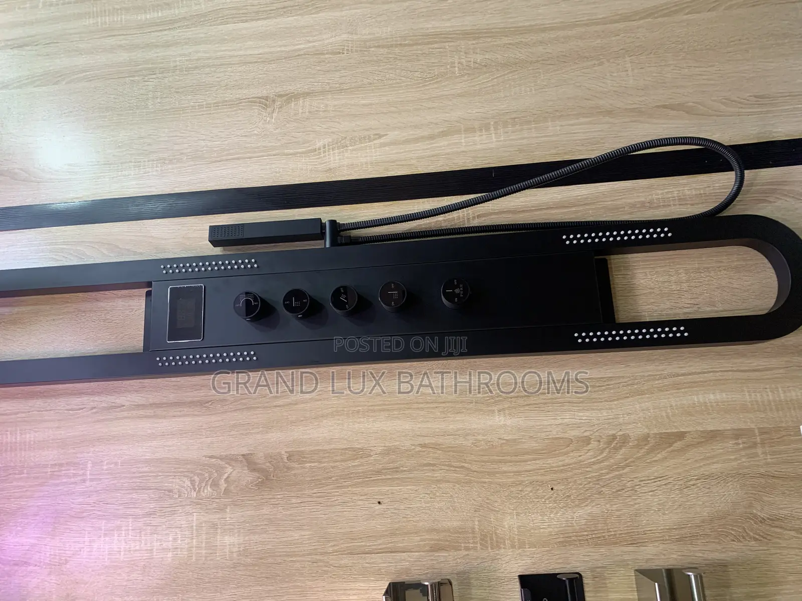 Luxury Shower Panel With Overhead Rainfall and Handheld Sprayer